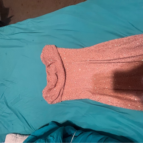 Oh Polly Pink Maxi Skirt with Embellishments - Picture 3 of 4